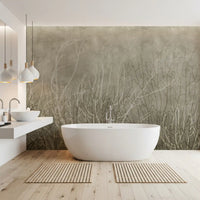 Meerfächer – Wandbild in Biskuit-Beige