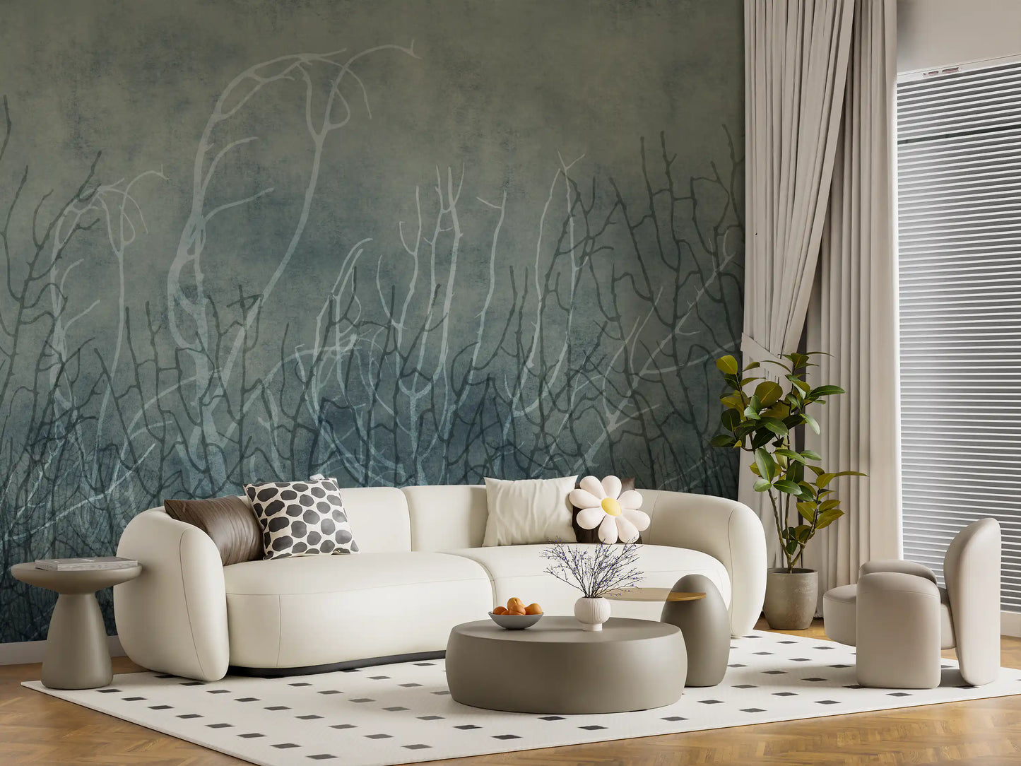 Sea Fans - Deep Lake Wall Mural