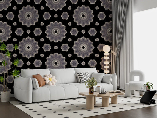 Ethereal Petal Bloom Pattern Wallpaper⁠