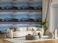 Scandinavisch bergfjordparadijs behang