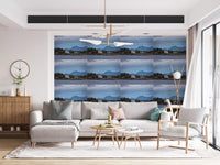 Scandinavisch bergfjordparadijs behang