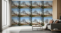 Pariser Morgenpfad-Tapete