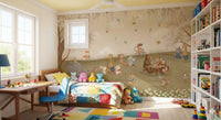 Forest Friends Tea Party Meadow Wall Mural