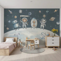 Weltraumfreunde – Wandbild zur Weltraumerkundung