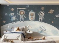 Weltraumfreunde – Wandbild zur Weltraumerkundung