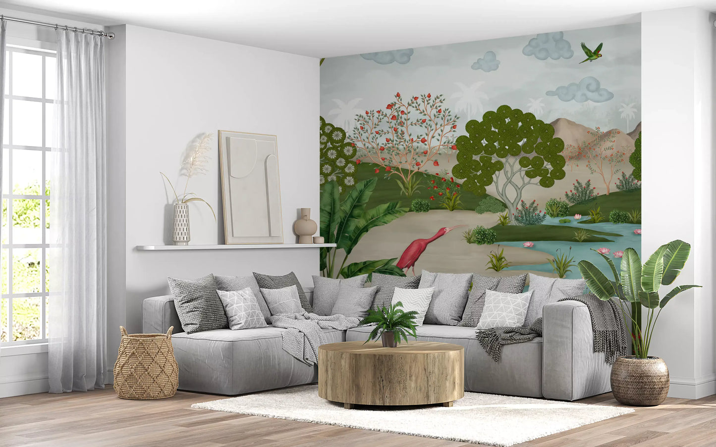 Verzauberte Uferflora – Wandbild