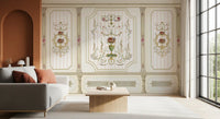Regal Botanical Urn Motif Wall Mural