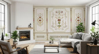 Regal Botanical Urn Motif Wall Mural