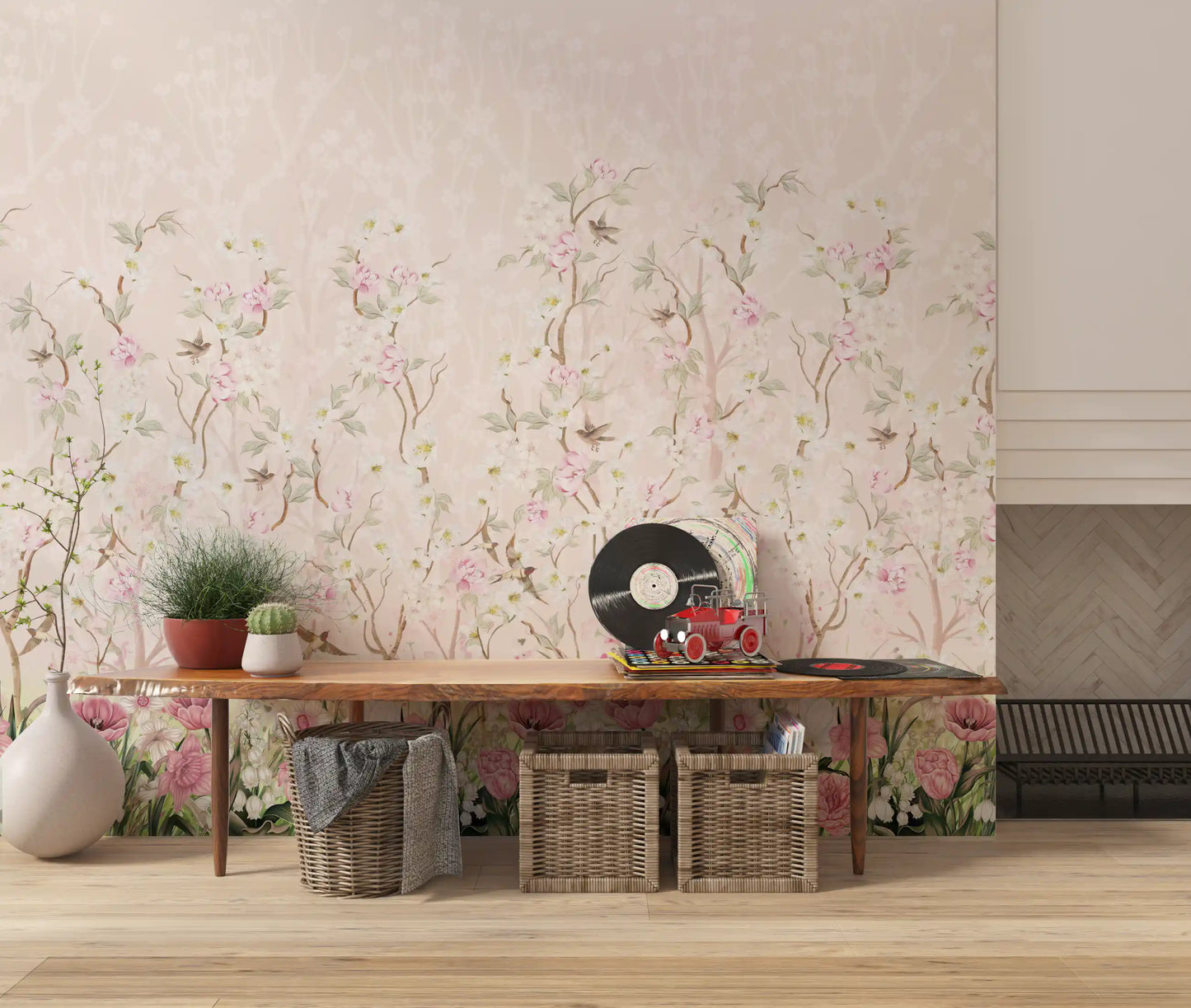 Wandbild „Blühende Gartenwiese“