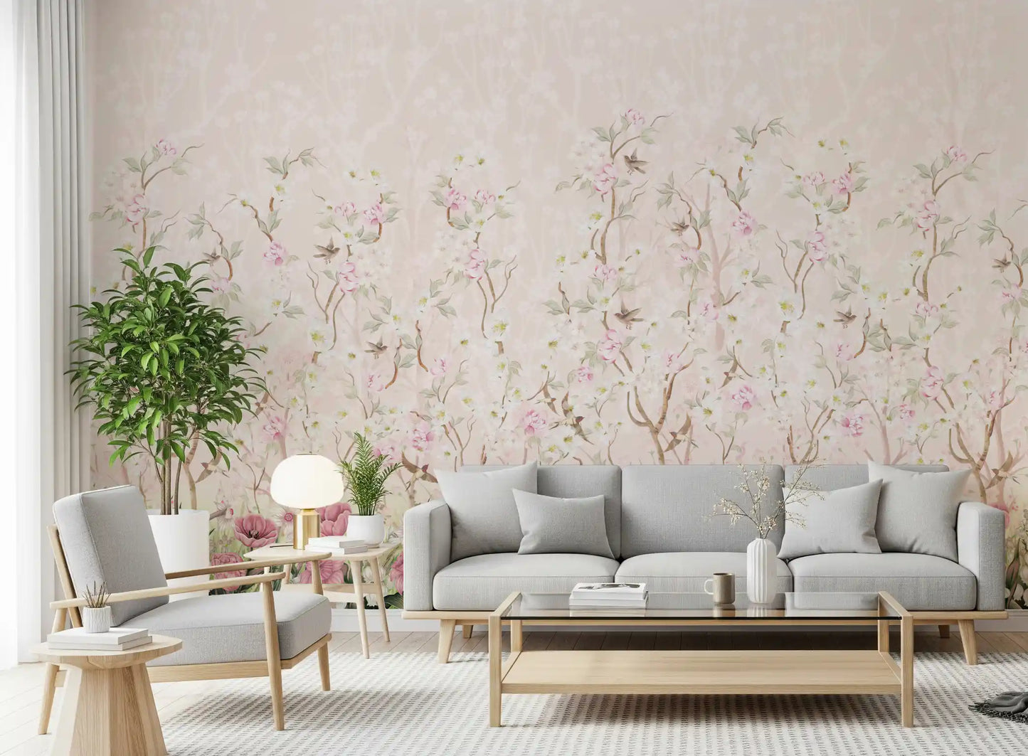 Wandbild „Blühende Gartenwiese“