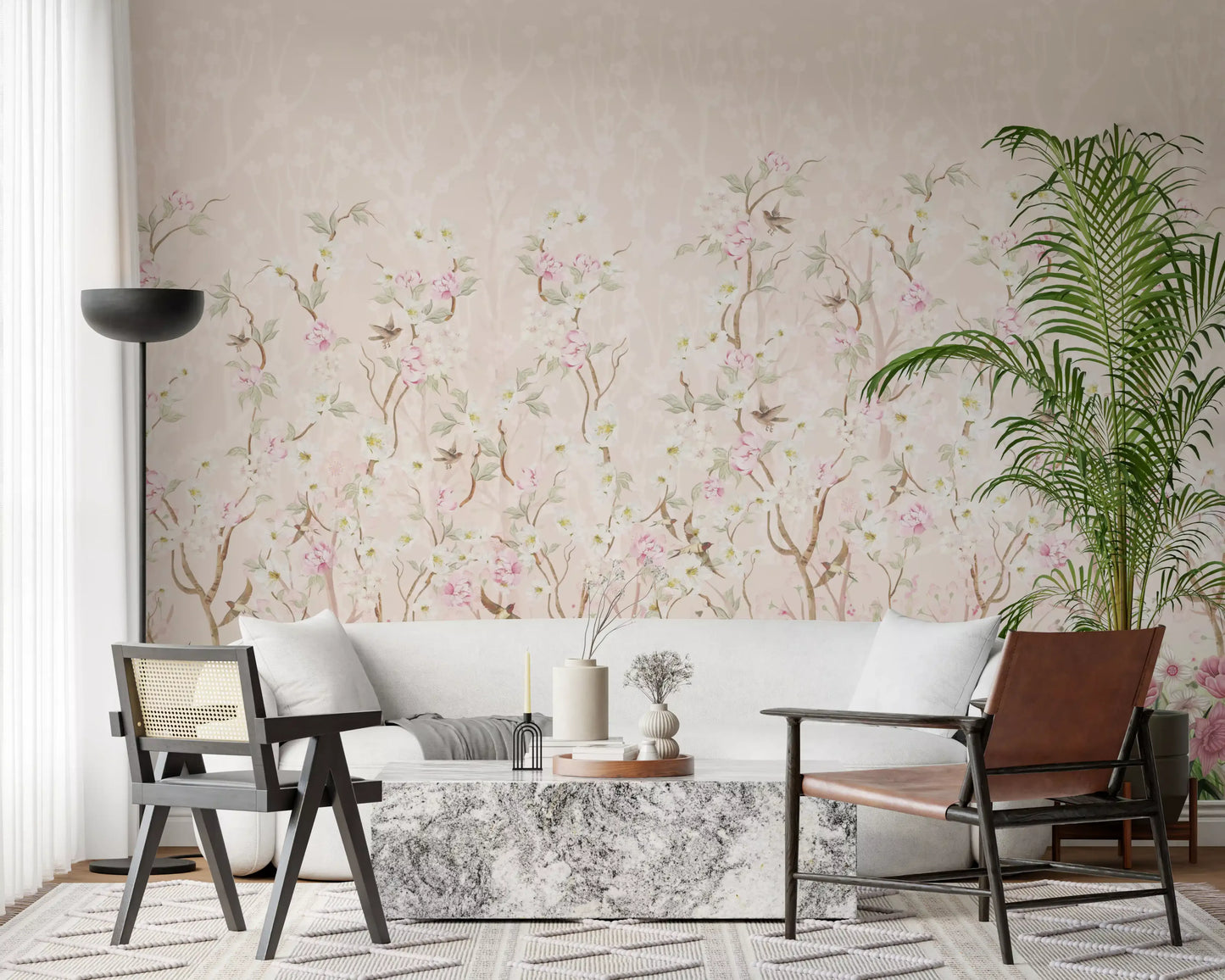 Wandbild „Blühende Gartenwiese“