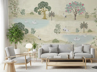 Ätherisches Gartenrefugium-Wandbild