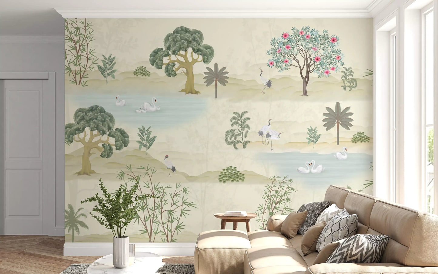 Ätherisches Gartenrefugium-Wandbild