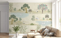Ätherisches Gartenrefugium-Wandbild