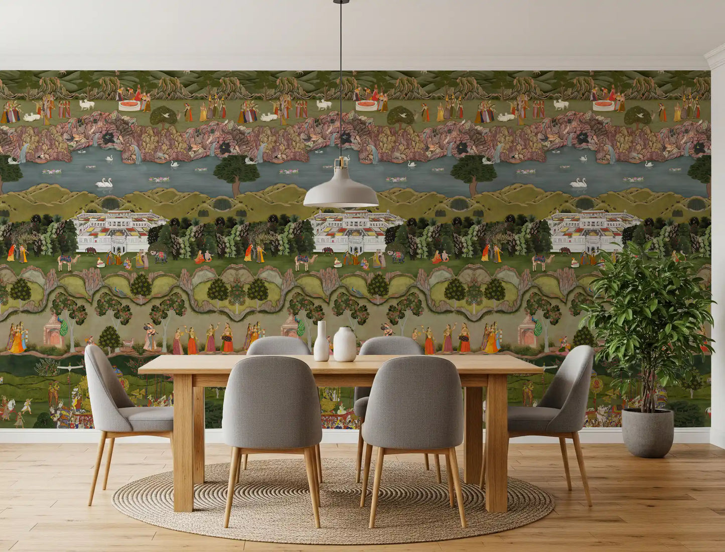 Wandbild mit dem Motiv „Mughal Heritage Garden“