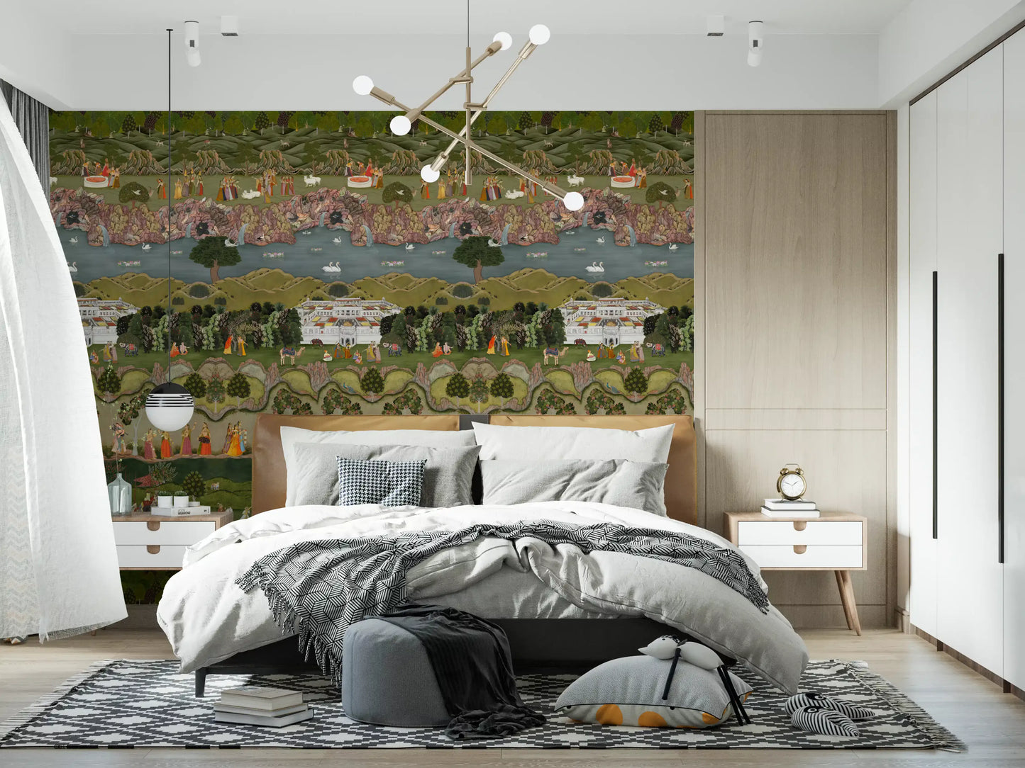 Wandbild mit dem Motiv „Mughal Heritage Garden“