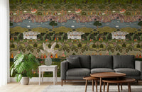 Wandbild mit dem Motiv „Mughal Heritage Garden“