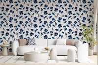 Indigo Ink Botanical Meadow Wallpaper⁠