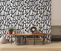 Papier peint galets monochromes organiques