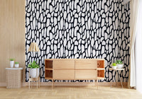 Papier peint galets monochromes organiques