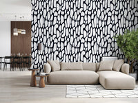 Papier peint galets monochromes organiques