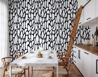 Papier peint galets monochromes organiques