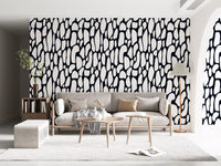 Papier peint galets monochromes organiques