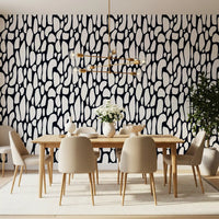 Papier peint galets monochromes organiques