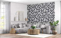Papier peint galets monochromes organiques
