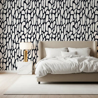 Papier peint galets monochromes organiques
