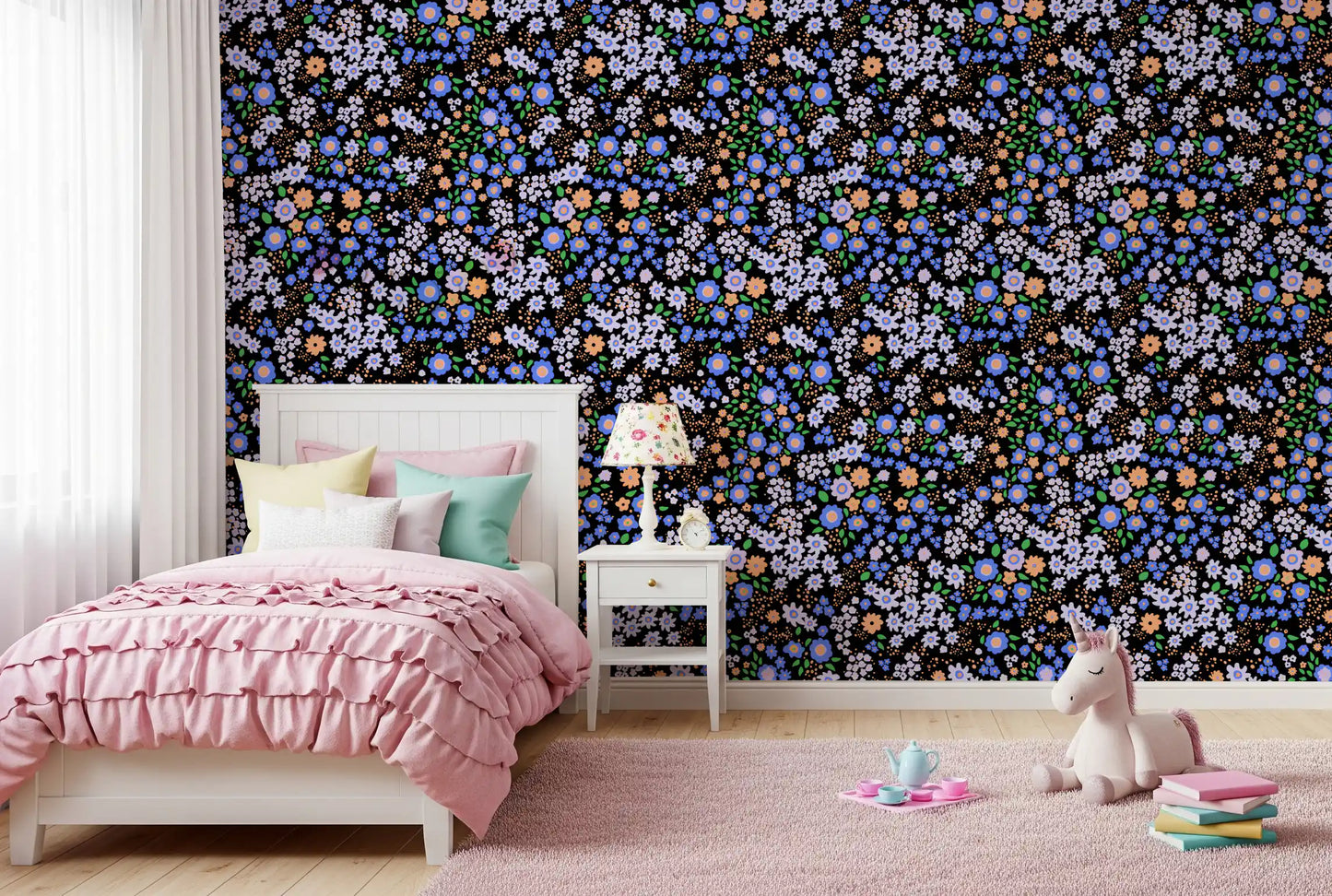 Carta da parati Fiori del giardino boho
