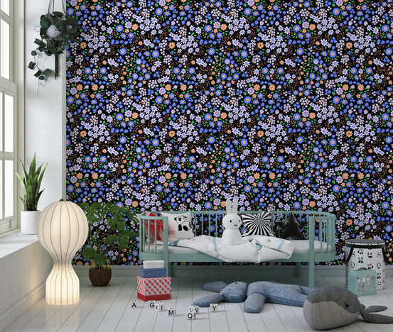 Carta da parati Fiori del giardino boho