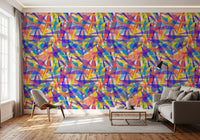 Papier peint abstrait à fragmentation prismatique