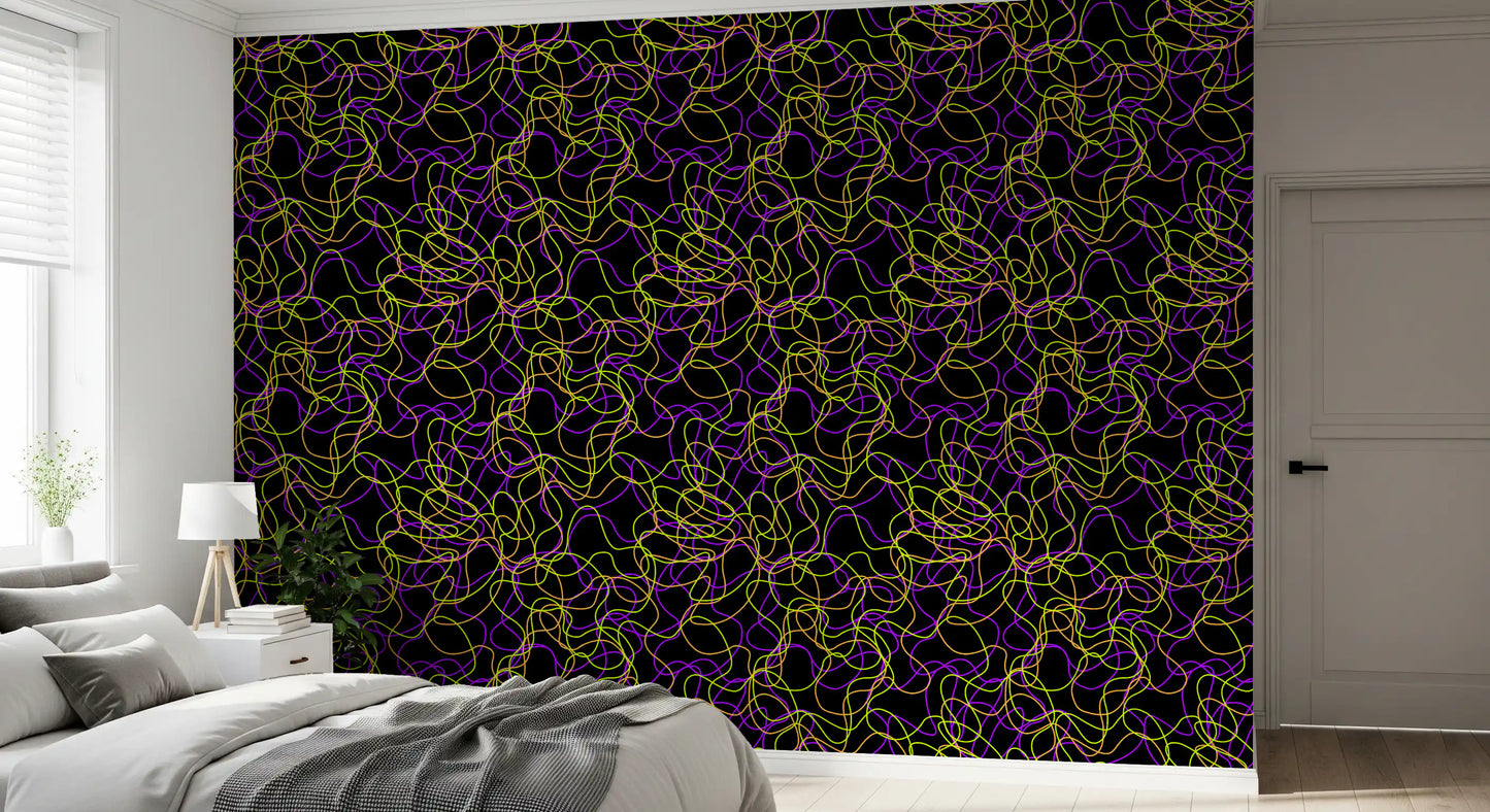 Tangled Glow – modern kunstbehang