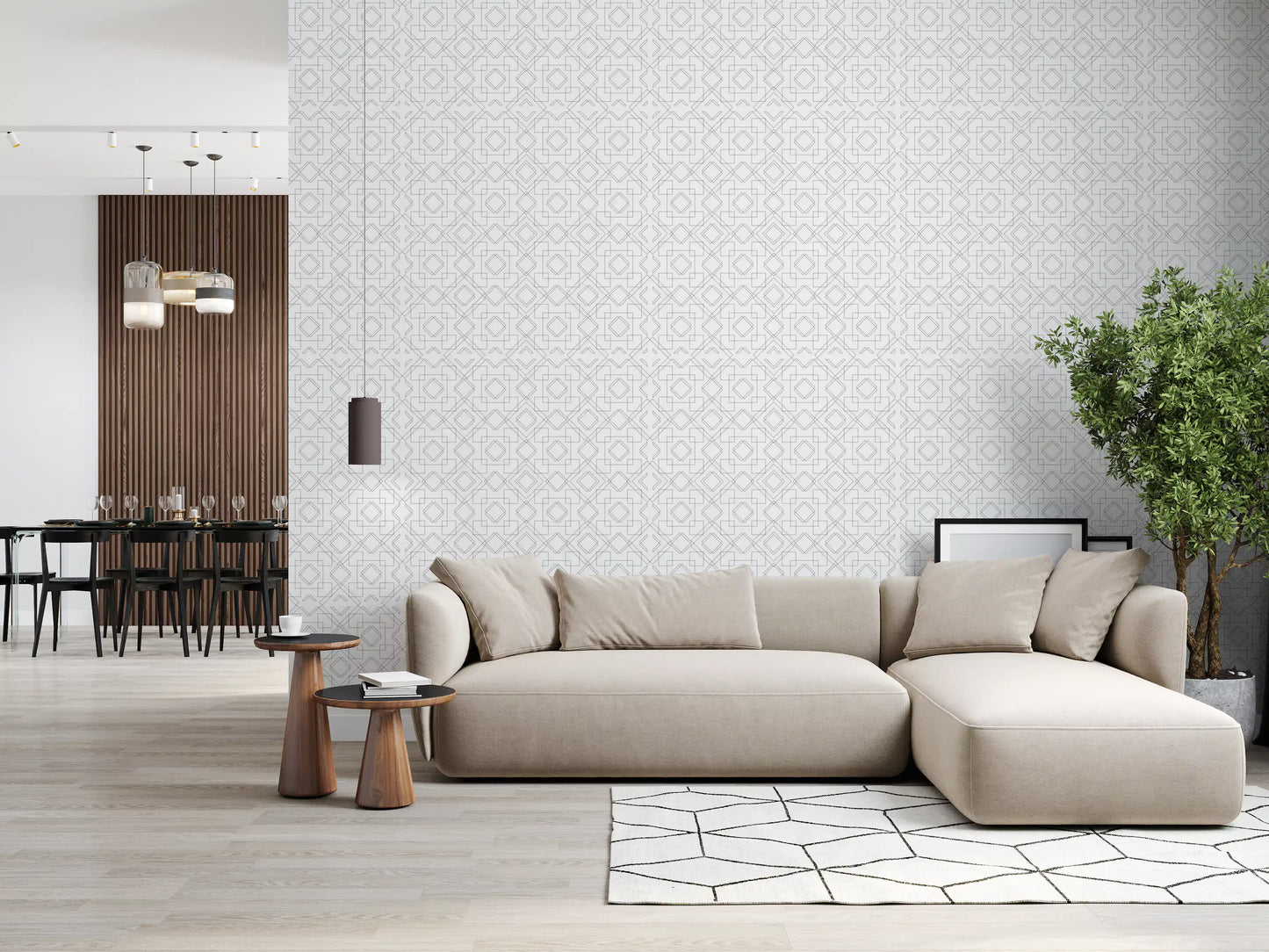 Minimalistinen geometrinen ristikkoviivataustakuva