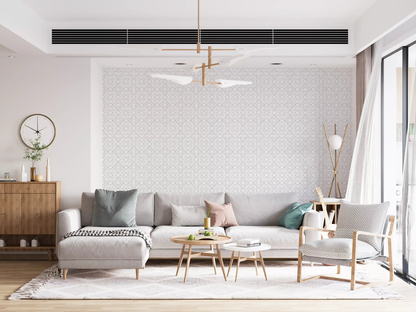 Minimalistinen geometrinen ristikkoviivataustakuva