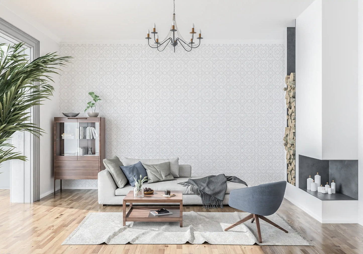 Minimalistinen geometrinen ristikkoviivataustakuva