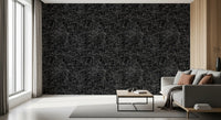 Abstract monochroom behang met een verstrengeld web