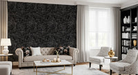 Abstract monochroom behang met een verstrengeld web