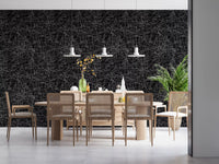 Abstract monochroom behang met een verstrengeld web