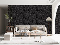 Abstract monochroom behang met een verstrengeld web