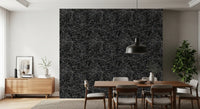 Abstract monochroom behang met een verstrengeld web