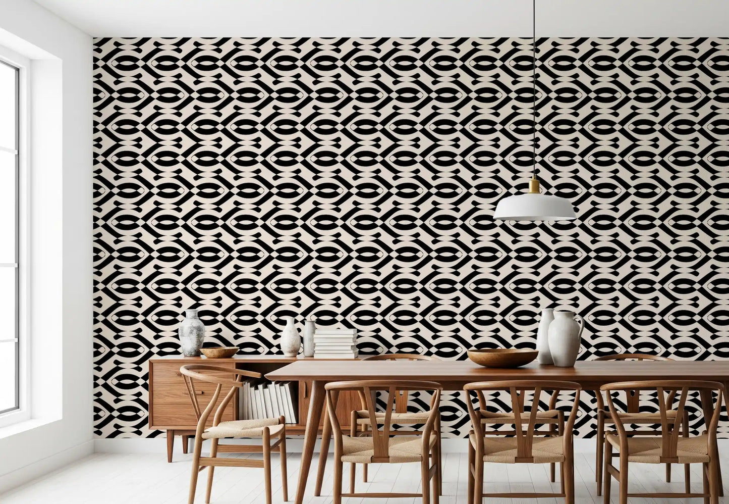 Minimalistisch lineair harmonie-behang