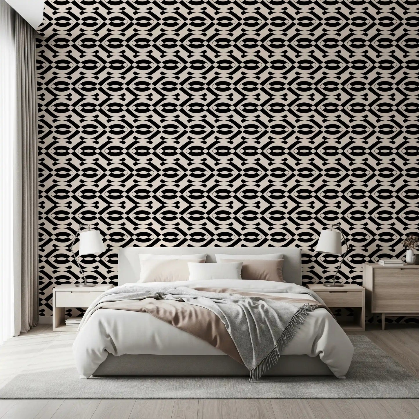 Minimalistisch lineair harmonie-behang