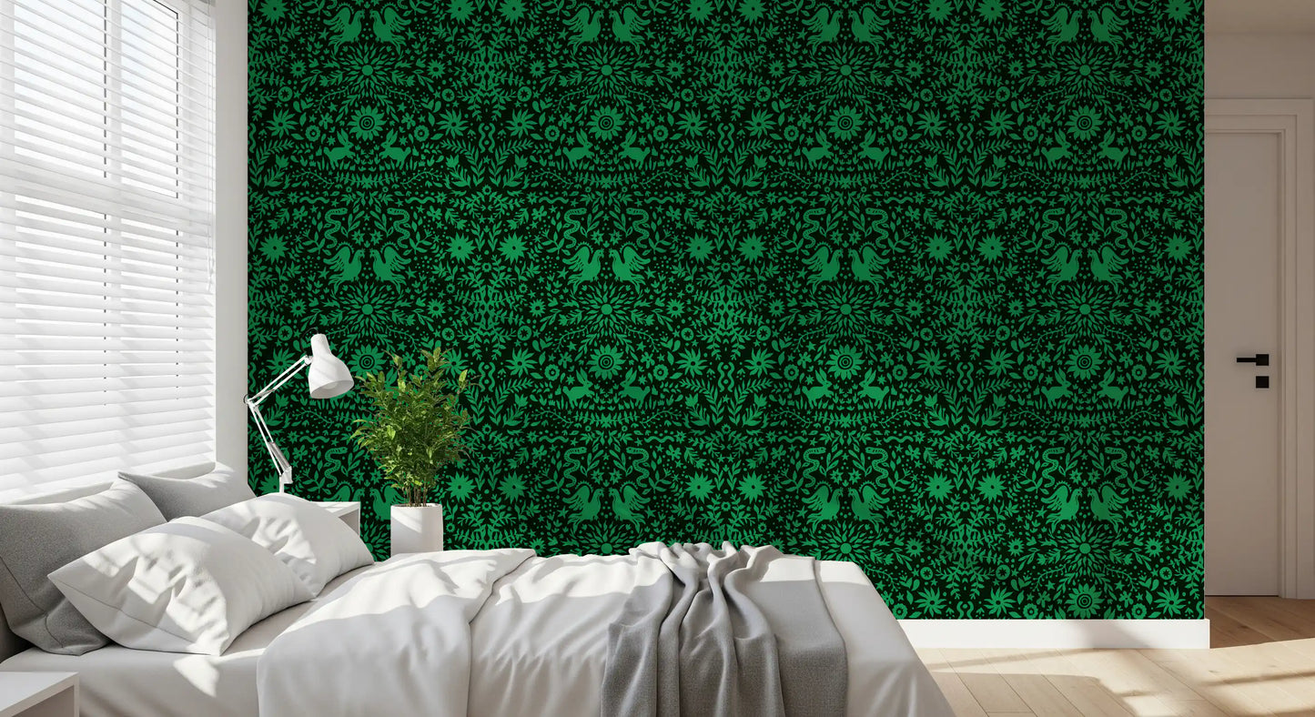 Papel pintado botánico Cuento popular del bosque