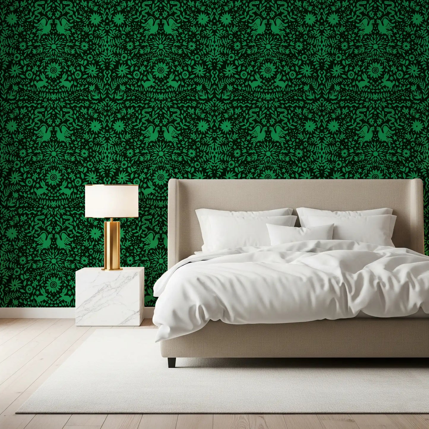 Papel pintado botánico Cuento popular del bosque