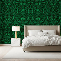 Papel pintado botánico Cuento popular del bosque