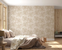 Rustieke botanische varenprintbehang