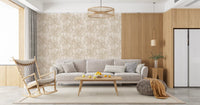 Rustieke botanische varenprintbehang