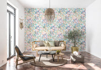 Papier peint à confettis abstraits aux couleurs éclatantes